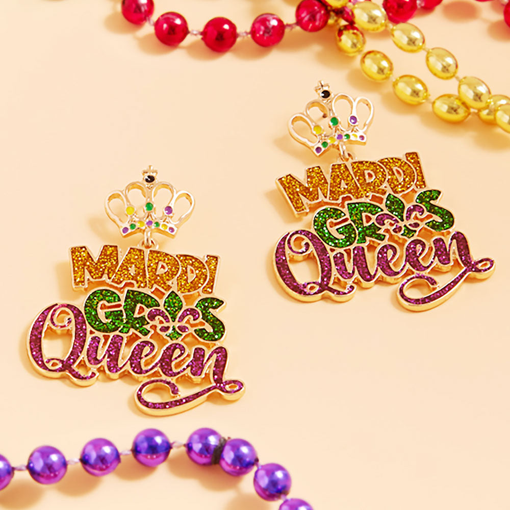 Mardi Gras Earrings