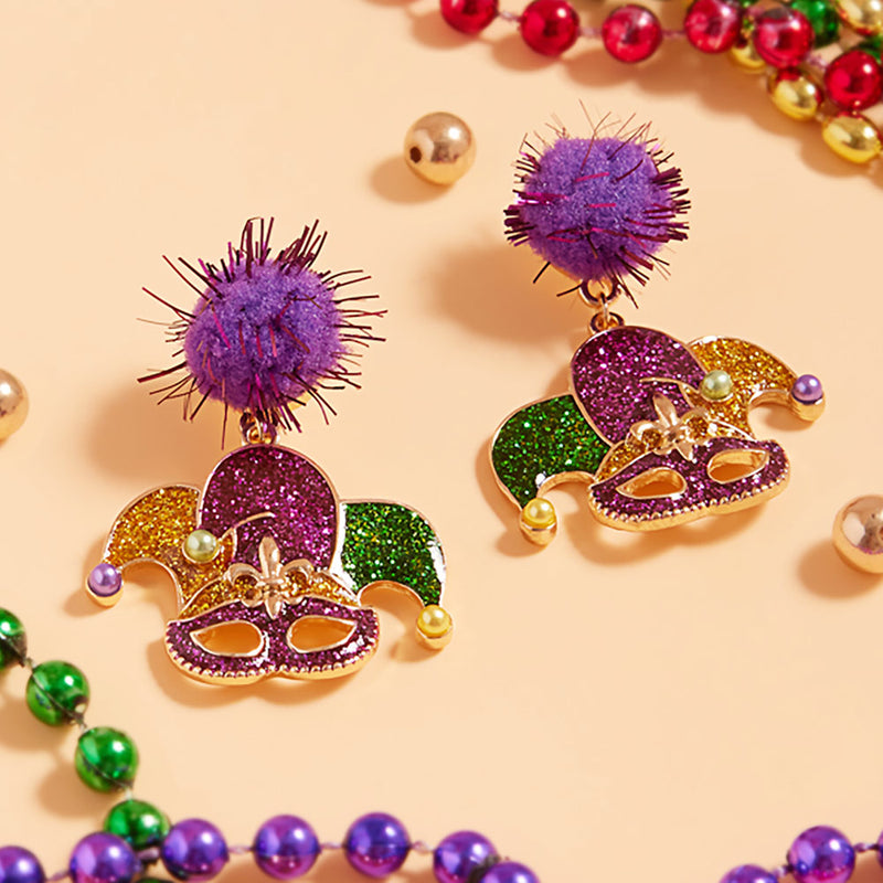 Mardi Gras Earrings