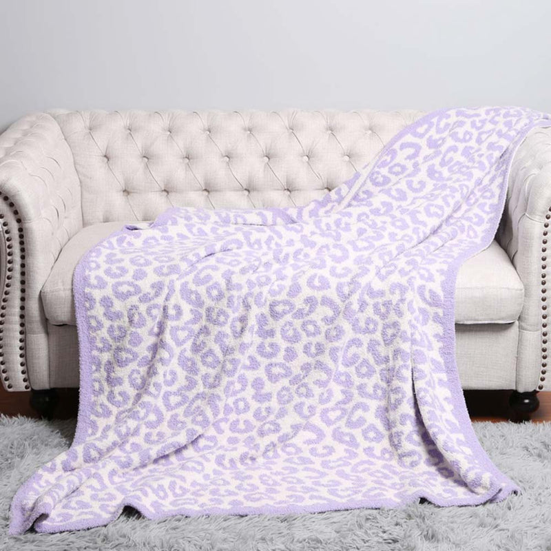 Leopard Blanket - Purple