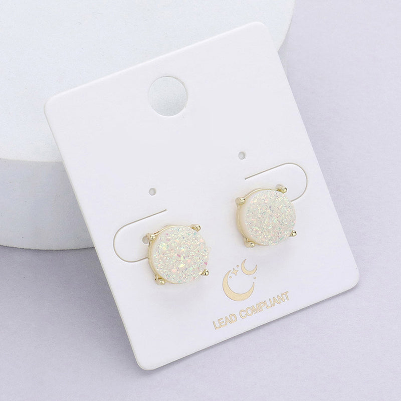 Iridescent Studs - Ivory