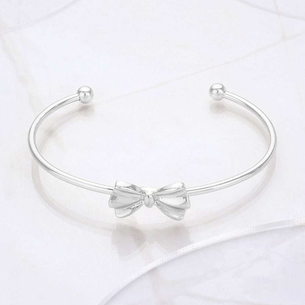 Silver Bow Cuff