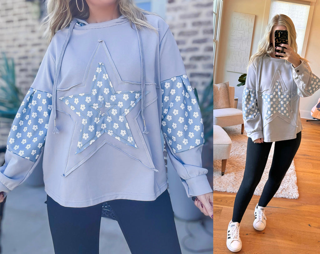 Star Hoodie - Blue