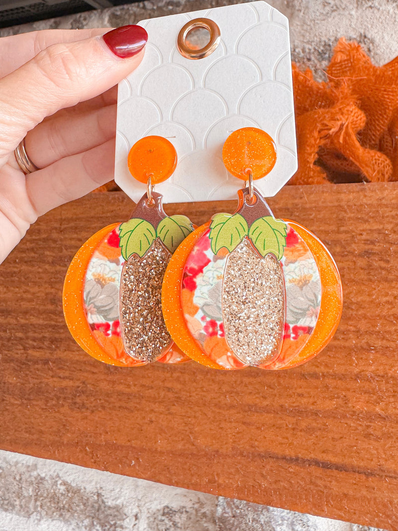 Pumpkin Earrings