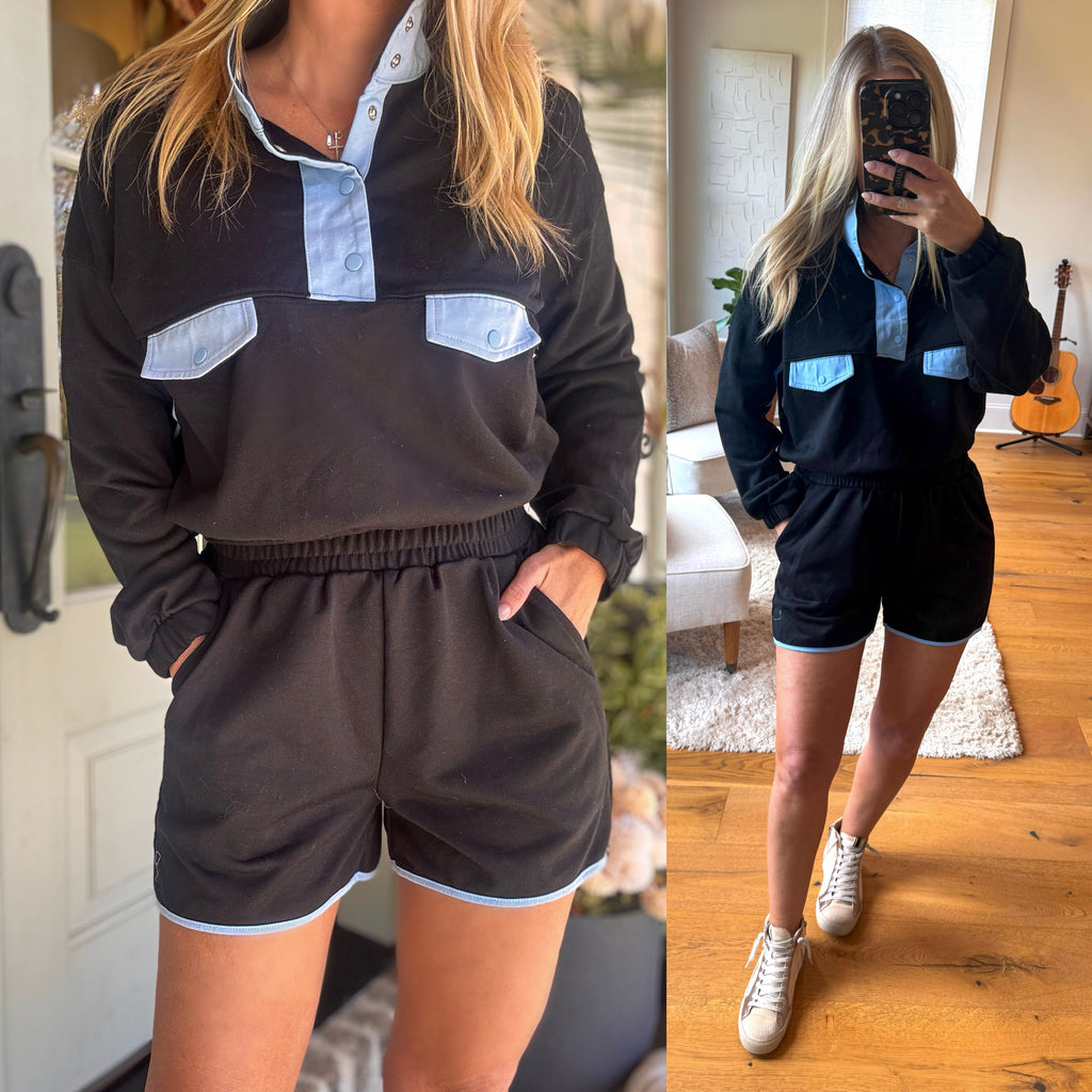 Sporty Courtney Set - Black