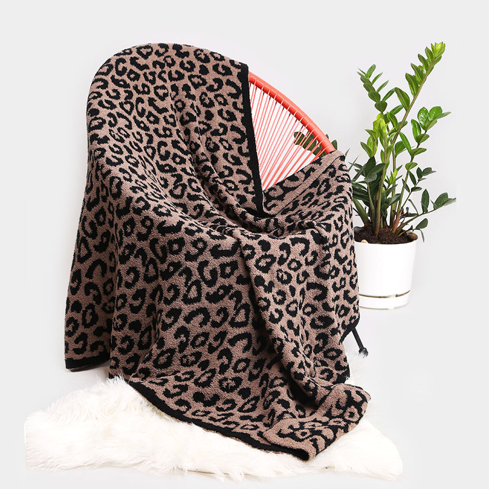 Leopard Blanket - Mocha