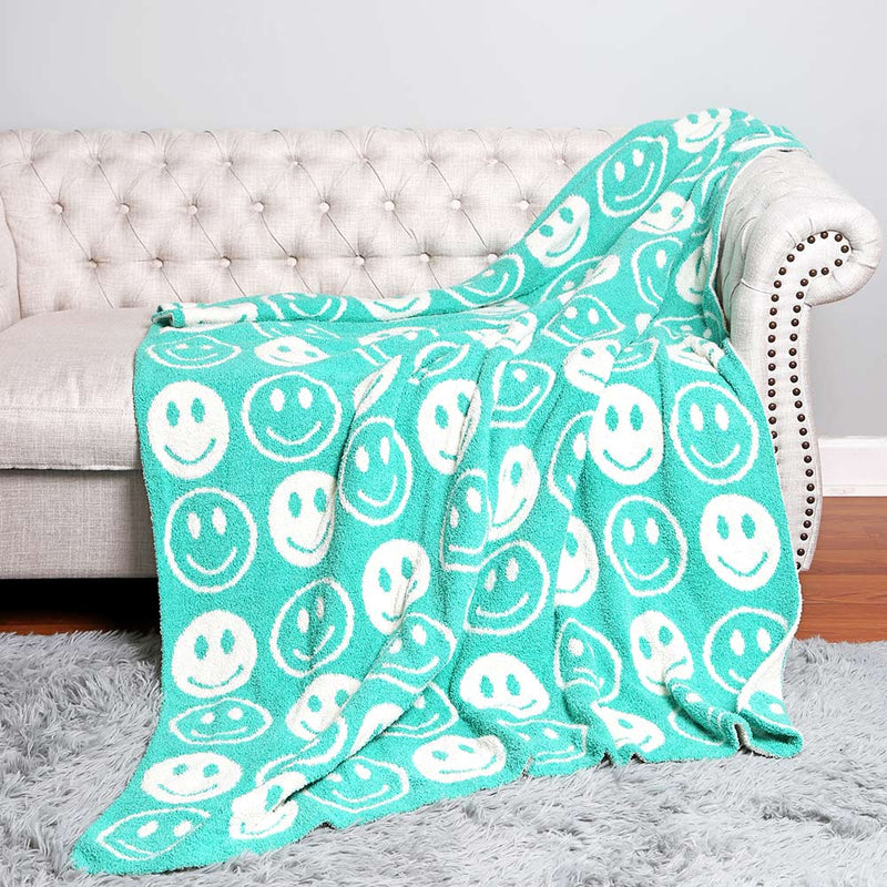 Smile Blanket - Turquoise