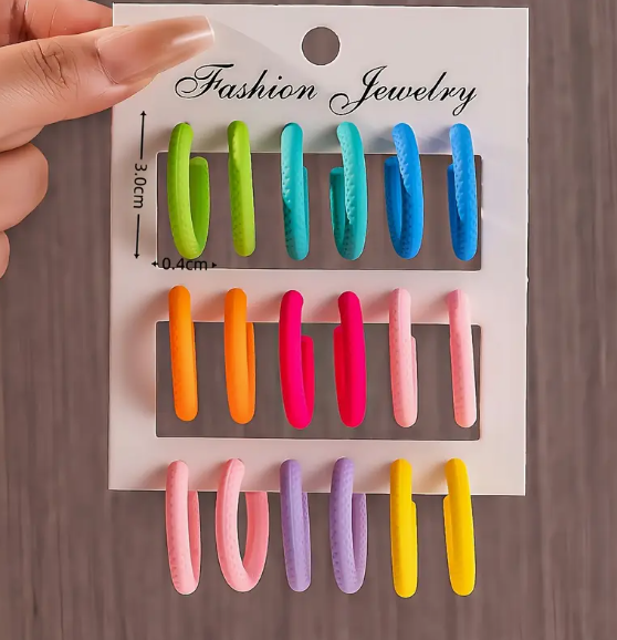 Neon Hoop Set