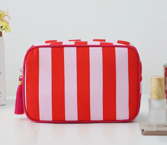 Striped Tassel Bag