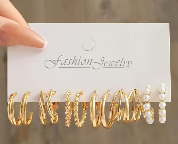 Gold Hoop Set