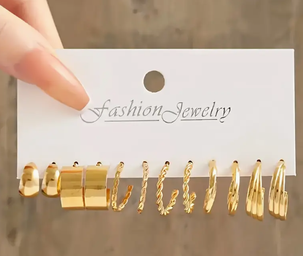 Gold Hoop Set
