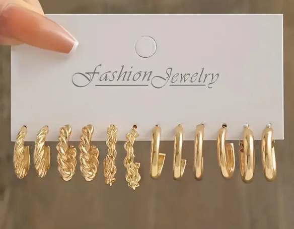 Gold Hoop Set
