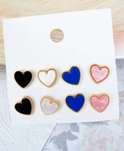 Heart Stud Set