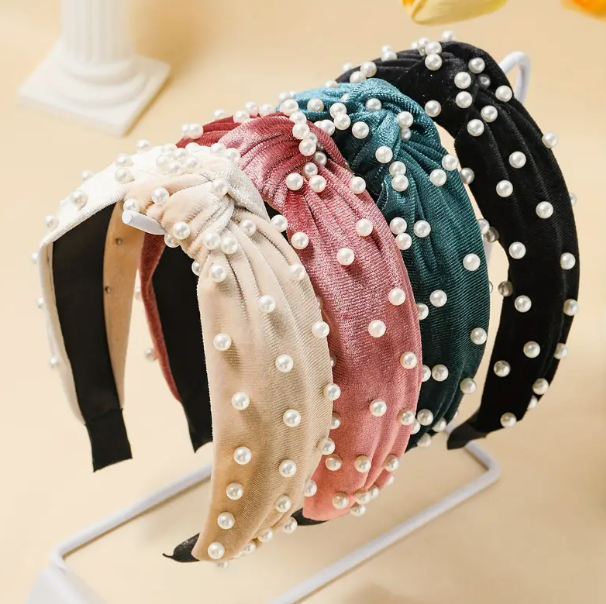 Pearl Headband  - Green